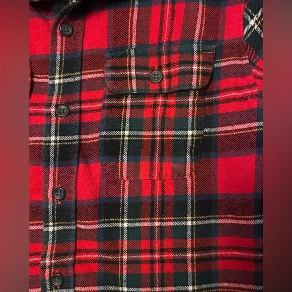 EUC Old Navy Boys Flannel Shirt - Picture 3 of 5
